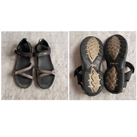 Teva Verra Strappy Cushioned Outdoor Sport Comfort Sandal Antiguous Black Multi - Picture 3 of 17